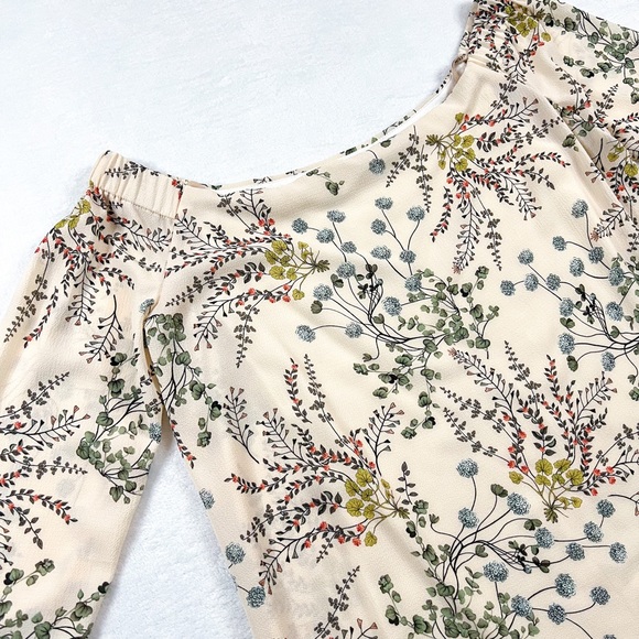 Bailey 44 Small Ivory Cream Floral Off the Shoulder Blouse - Picture 4 of 8